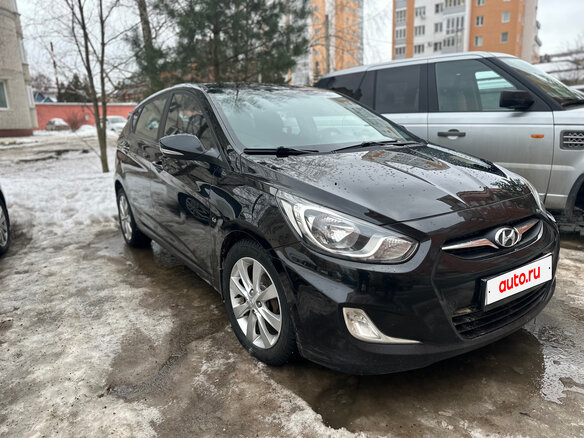 2011 Hyundai Solaris I, чёрный - вид 5