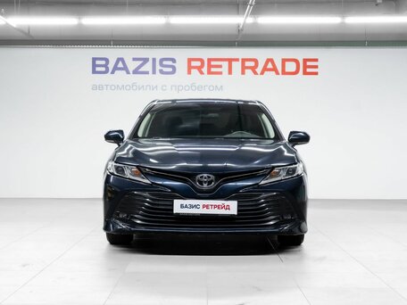 2018 Toyota Camry VIII (XV70), синий, 2300000 рублей, вид 2