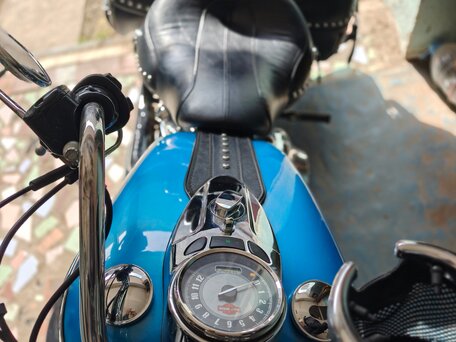 2011 Harley-Davidson Heritage, голубой, 1150000 рублей, вид 5