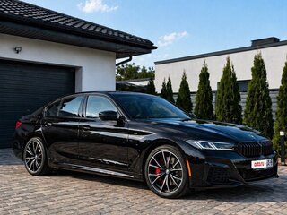 2021 BMW 5 серии 540i VII (G30/G31/G38) Рестайлинг, чёрный, 3800000 рублей, вид 4