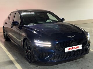 2021 Genesis G70 I Рестайлинг, синий, 3580000 рублей, вид 4
