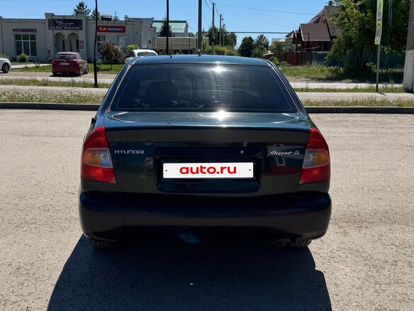 2002 Hyundai Accent II, зелёный, 190000 рублей - вид 4