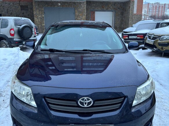 2008 Toyota Corolla X (E140, E150), синий, 750000 рублей - вид 1