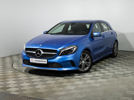 2016 Mercedes-Benz A-Класс 180 III (W176) Рестайлинг, голубой, 1519700 рублей, вид 1