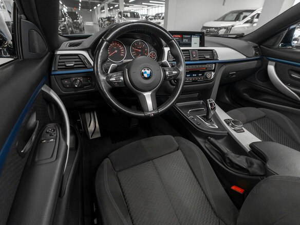2017 BMW 4 серии 420d xDrive F32/F33/F36 Рестайлинг, синий, 2840000 рублей - вид 6