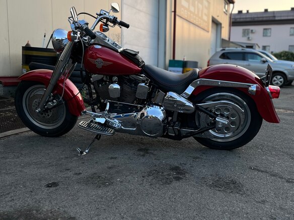 1994 Harley-Davidson Fat Boy, красный, 1700000 рублей - вид 2