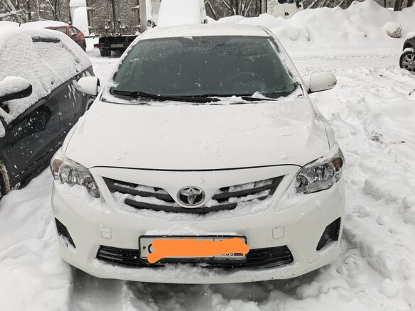 2012 Toyota Corolla X (E140, E150) Рестайлинг, белый, 910000 рублей - вид 2