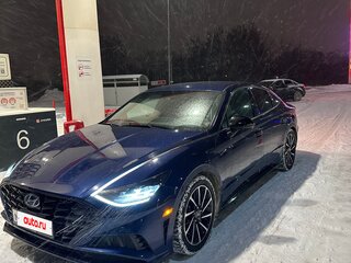 2019 Hyundai Sonata VIII (DN8), синий, 2400000 рублей, вид 2