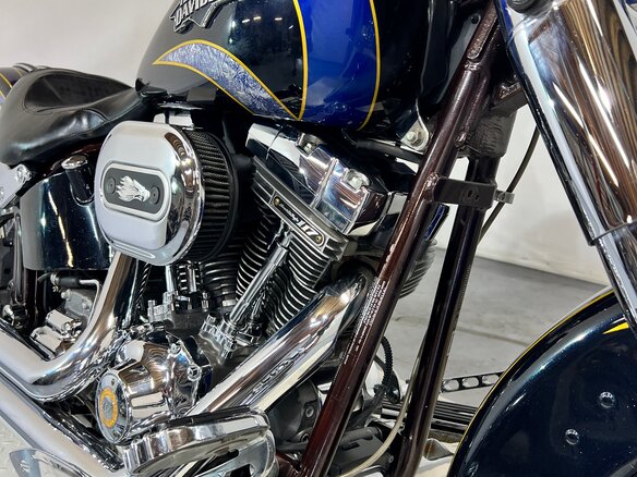 2011 Harley-Davidson Softail Custom, синий, 980000 рублей - вид 9