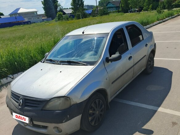 2008 Renault Logan I, серый, 190000 рублей - вид 1