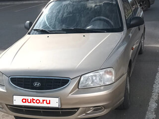 2004 Hyundai Accent ТагАЗ II, бежевый, 378101 рублей, вид 4