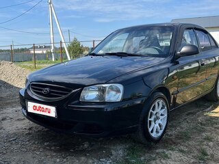 2007 Hyundai Accent ТагАЗ II, чёрный, 427000 рублей, вид 2
