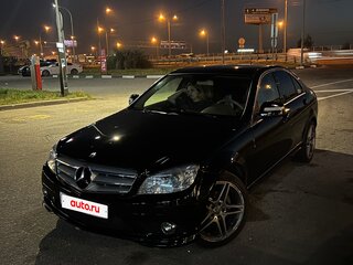 2007 Mercedes-Benz C-Класс 180 Kompressor III (W204), чёрный, 1090000 рублей, вид 3