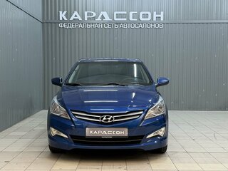 2016 Hyundai Solaris I Рестайлинг, синий, 990000 рублей, вид 3