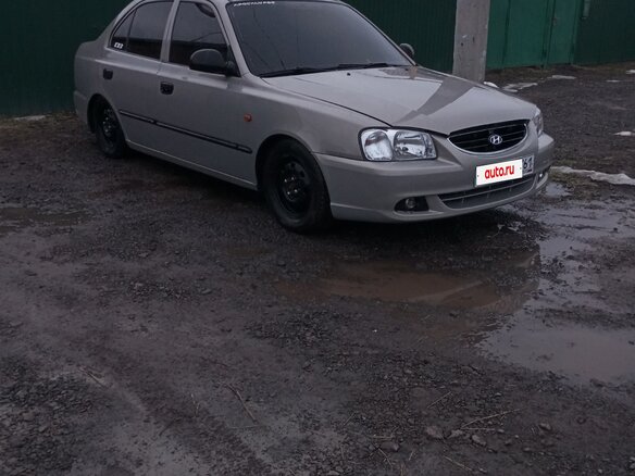 2008 Hyundai Accent ТагАЗ II, бежевый, 400000 рублей - вид 2