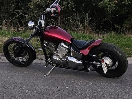 1997 Yamaha XVS400 Drag Star, красный, 350000 рублей, вид 1