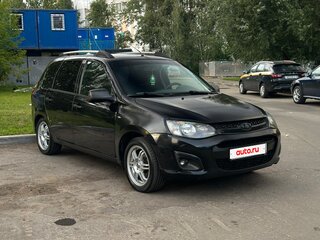 2014 Lada (ВАЗ) Kalina II, чёрный, 365000 рублей, вид 3