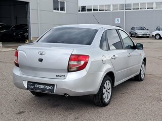 2013 Lada (ВАЗ) Granta I, серебристый, 290000 рублей, вид 5