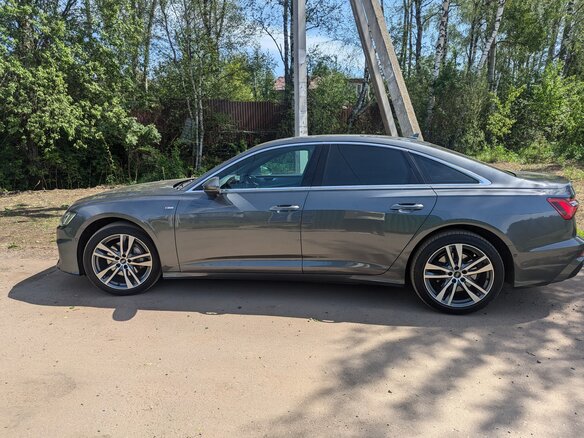 2021 Audi A6 45 TFSI V (C8), серый, 4650000 рублей - вид 6