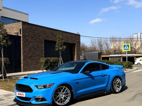 2017 Ford Mustang VI, голубой - вид 6