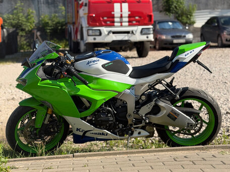 2024 Kawasaki ZX-6 Ninja, зелёный, 1280000 рублей, вид 3