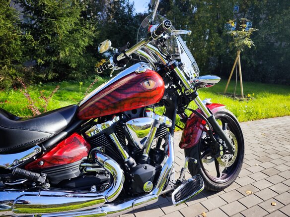 2007 Yamaha XV 1900, красный, 730000 рублей - вид 13