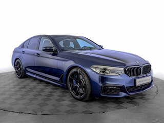 2019 BMW 5 серии 540d xDrive VII (G30/G31/G38), синий, 5261600 рублей, вид 3