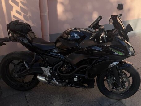 2017 Kawasaki ER-6F (Ninja 650R), чёрный, 620000 рублей, вид 3