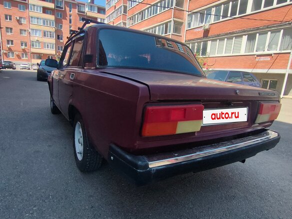 2002 Lada (ВАЗ) 2107, пурпурный - вид 6