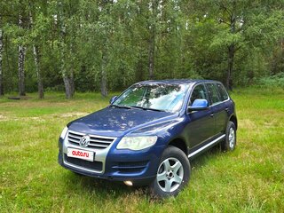 2008 Volkswagen Touareg I Рестайлинг, синий, 1250000 рублей, вид 1