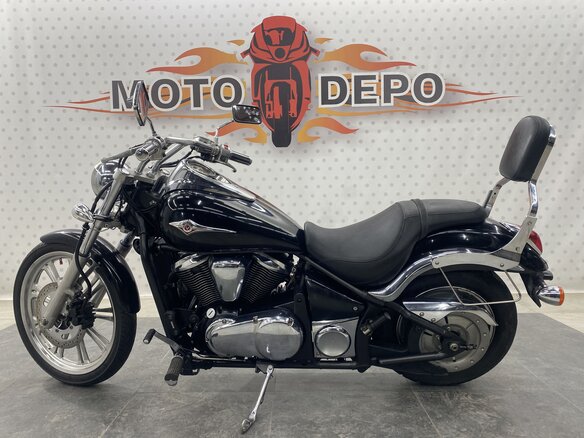 2007 Kawasaki VN900 Vulcan, чёрный, 445000 рублей - вид 1