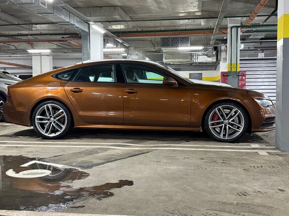 2015 Audi A7 I (4G) Рестайлинг, коричневый, 3100000 рублей - вид 3