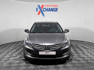 2014 Hyundai Solaris I Рестайлинг, серый, 718000 рублей, вид 2