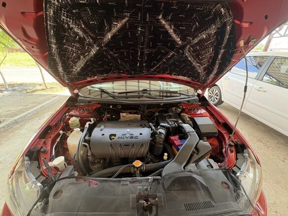 2008 Mitsubishi Lancer X, красный, 600000 рублей - вид 9