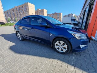 2015 Hyundai Solaris I Рестайлинг, синий, 829000 рублей, вид 3