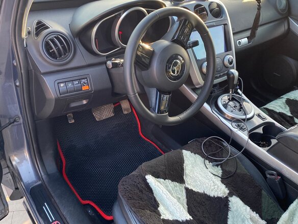 2008 Mazda CX-7 I, серый, 715000 рублей - вид 9