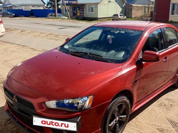 2008 Mitsubishi Lancer X, красный, 680000 рублей