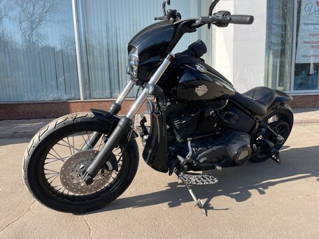 2001 Harley-Davidson Softail Custom, чёрный, 1790000 рублей, вид 3