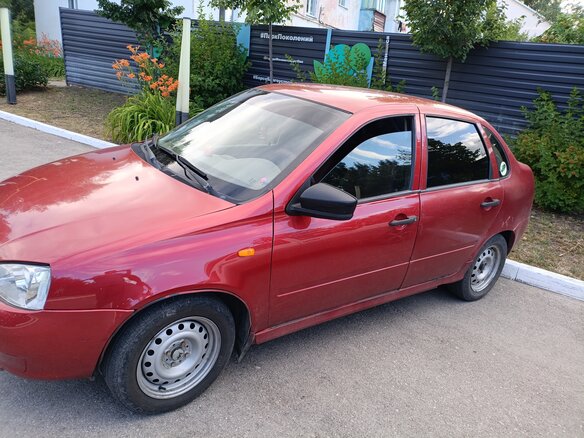 2006 Lada (ВАЗ) Kalina I, красный, 115000 рублей - вид 2