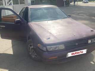1990 Nissan Cefiro I (A31), фиолетовый, 250000 рублей, вид 5