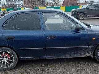 2010 Hyundai Accent ТагАЗ II, синий, 420000 рублей, вид 4