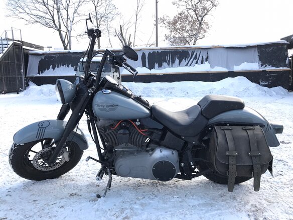 2007 Harley-Davidson Fat Boy, серый - вид 1