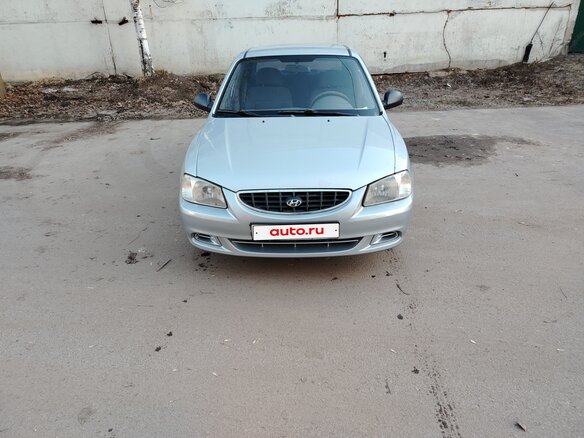 2004 Hyundai Accent ТагАЗ II, серый, 370000 рублей