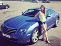 2004 Chrysler Crossfire, голубой - вид 4