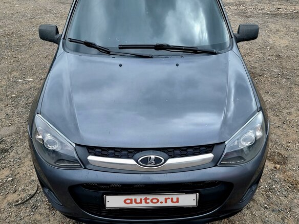 2014 Lada (ВАЗ) Kalina II, серый, 580000 рублей - вид 1