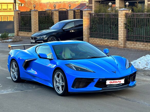 2020 Chevrolet Corvette Stingray C8, синий, 10200000 рублей - вид 3