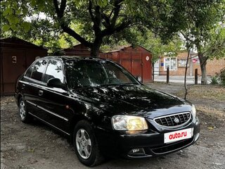 2006 Hyundai Accent ТагАЗ II, чёрный, 430000 рублей, вид 1