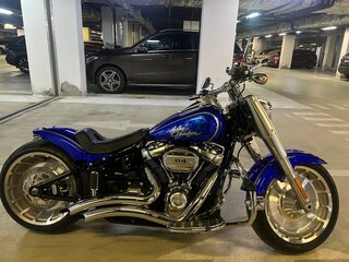 2019 Harley-Davidson Fat Boy, синий, 2170000 рублей, вид 5