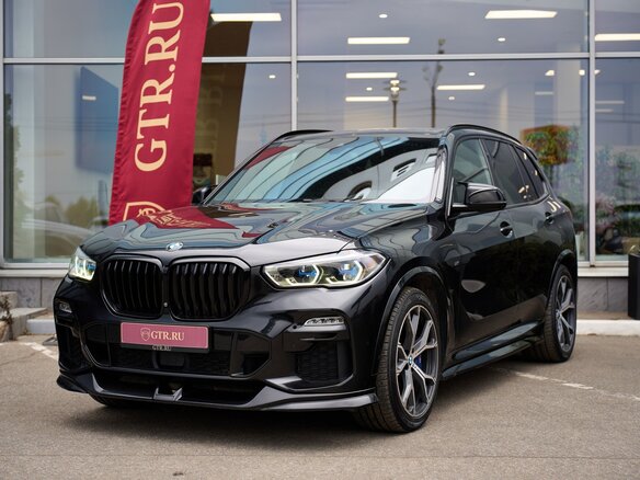 2021 BMW X5 40d IV (G05/G18), чёрный, 6250000 рублей
