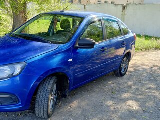 2018 Lada (ВАЗ) Granta I Рестайлинг, синий, 550000 рублей, вид 2
